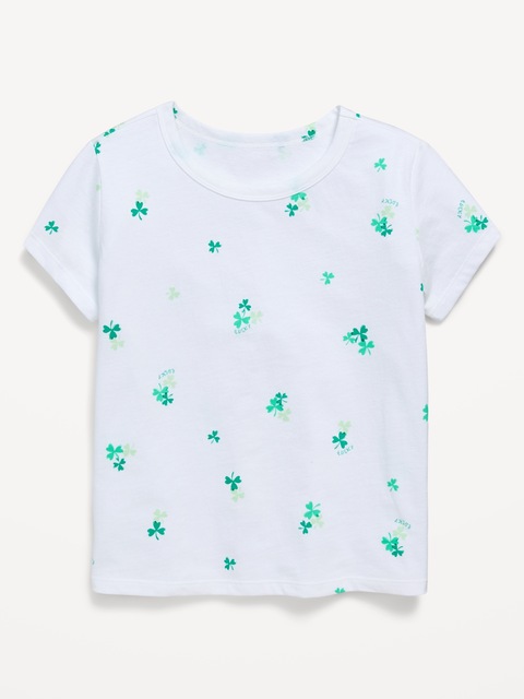 Softest Printed Short-Sleeve T-Shirt for Girls