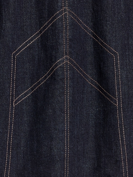 Image number 5 showing, Old Navy x Anna Sui Denim Seamed Mini Skirt