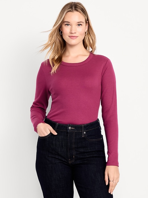 Image number 6 showing, Snug Long-Sleeve Crew-Neck T-Shirt