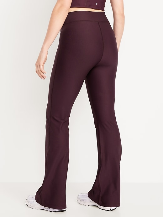 Image number 6 showing, Extra High-Waisted PowerSoft Rib Flare Leggings