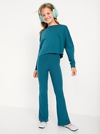L'image numéro 3 présente Legging évasé UltraConfo à taille haute pour fille
