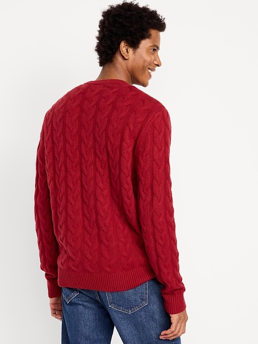 Image number 2 showing, SoSoft Crew-Neck Cable-Knit Sweater
