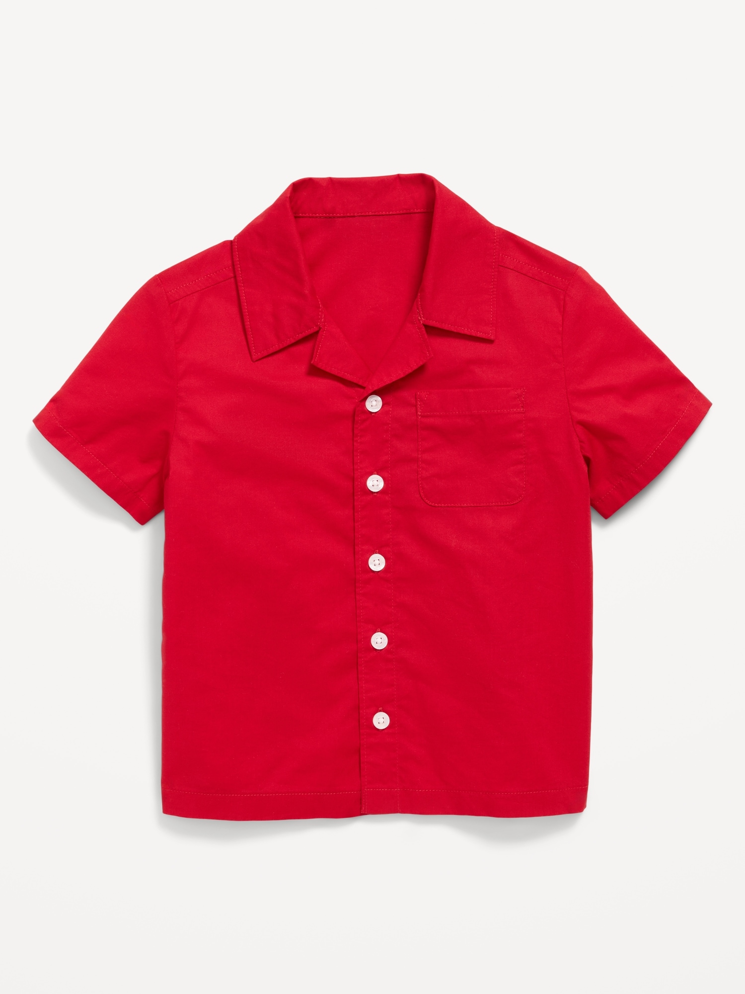 Short-Sleeve Poplin Pocket Shirt for Toddler Boys