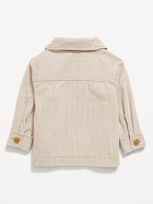 Image number 3 showing, Striped Twill Shacket for Baby