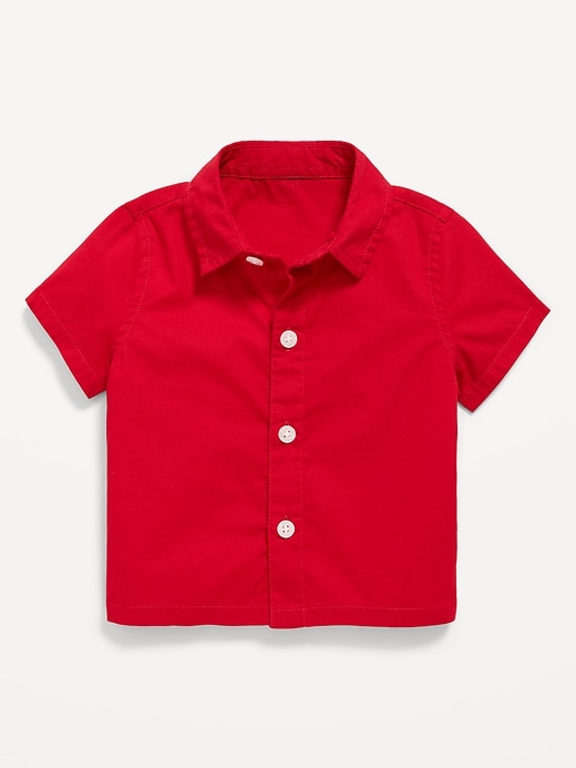 Image number 1 showing, Short-Sleeve Poplin Shirt for Baby