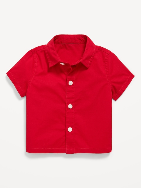 Short-Sleeve Poplin Shirt for Baby