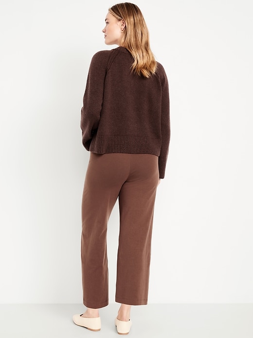 Image number 6 showing, High-Waisted Fashion Wide-Leg Cropped Leggings