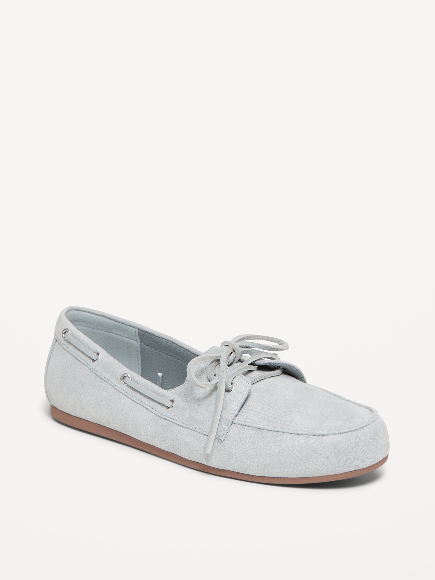 Faux-Suede Boat Shoes for Women