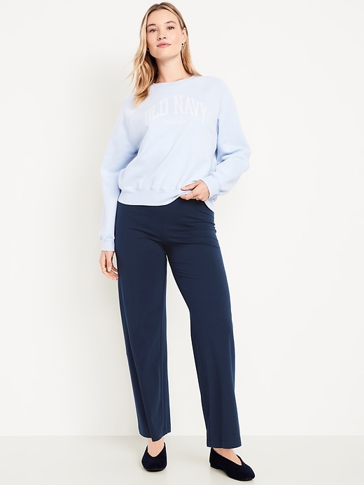 Image number 5 showing, High-Waisted Fashion Wide-Leg Leggings