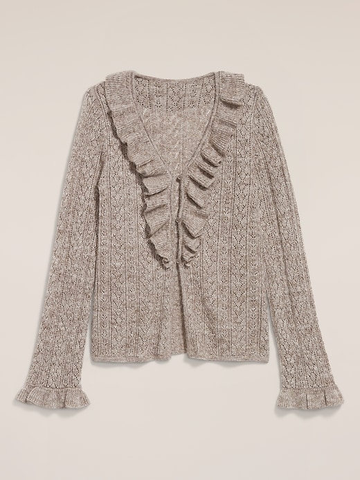 Image number 4 showing, Old Navy x Anna Sui Ruffle Cardigan Sweater