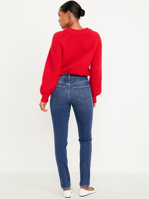 Image number 3 showing, High-Waisted Slim Jeans