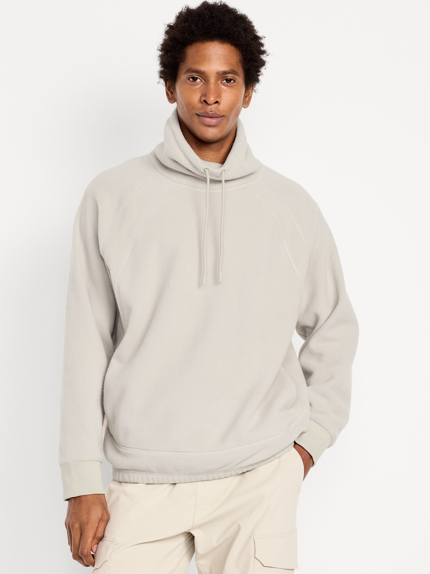 Funnel Neck Microfleece Pullover