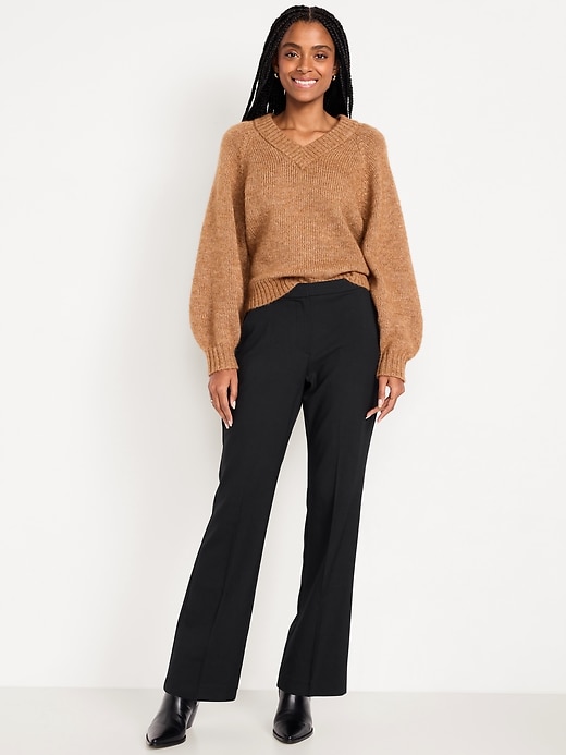 Image number 1 showing, Mid-Rise Taylor Boot-Cut Pants