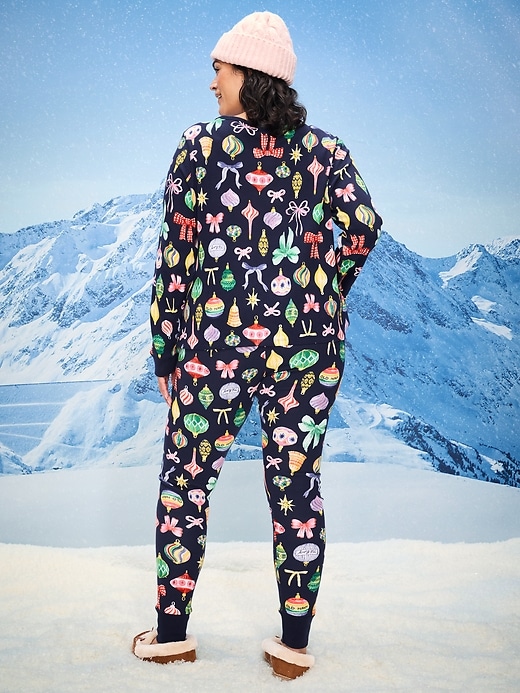 Image number 8 showing, Scoop-Neck Waffle Pajama Top for Women