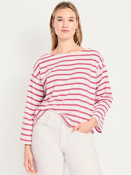 Image number 4 showing, Long-Sleeve Mariner Loose T-Shirt