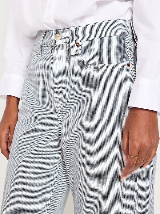 Image number 4 showing, High-Waisted Baggy Barrel Jeans