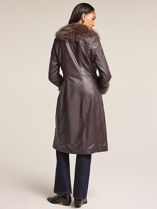 Image number 2 showing, Old Navy x Anna Sui Vegan Leather Coat