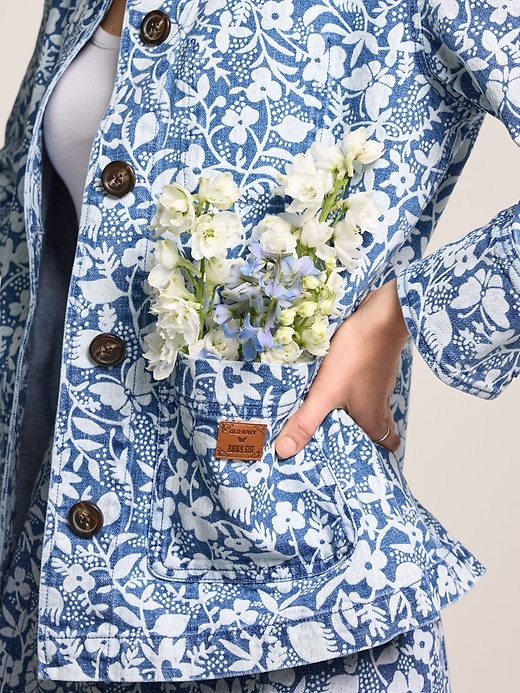 L'image numéro 3 présente Veste d’ouvrier en denim Old Navy x Anna Sui