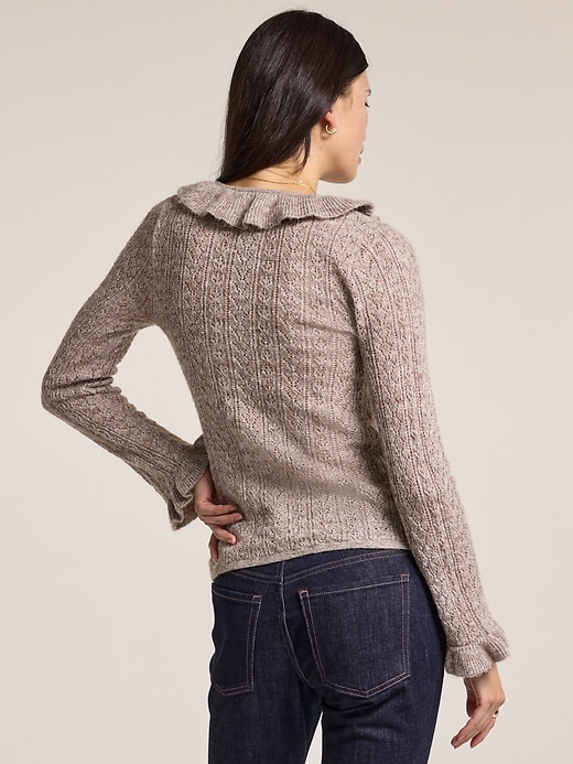 Image number 2 showing, Old Navy x Anna Sui Ruffle Cardigan Sweater