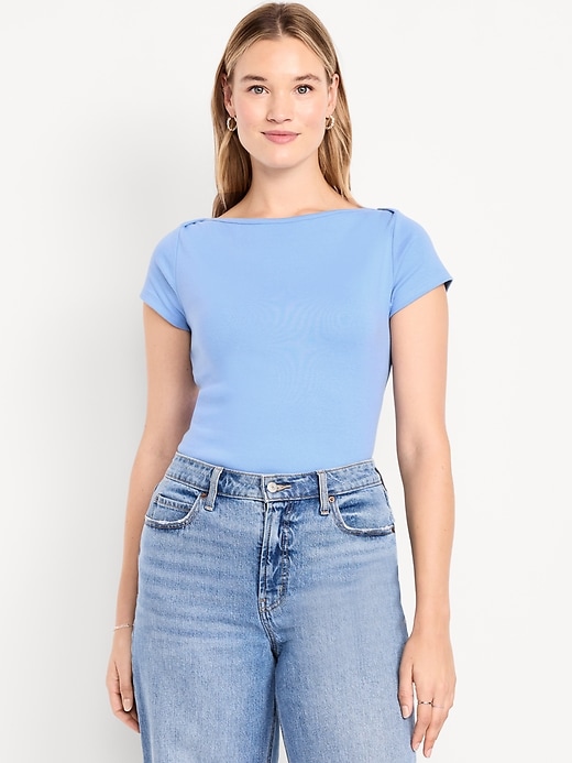 Image number 5 showing, Snug Boatneck T-Shirt