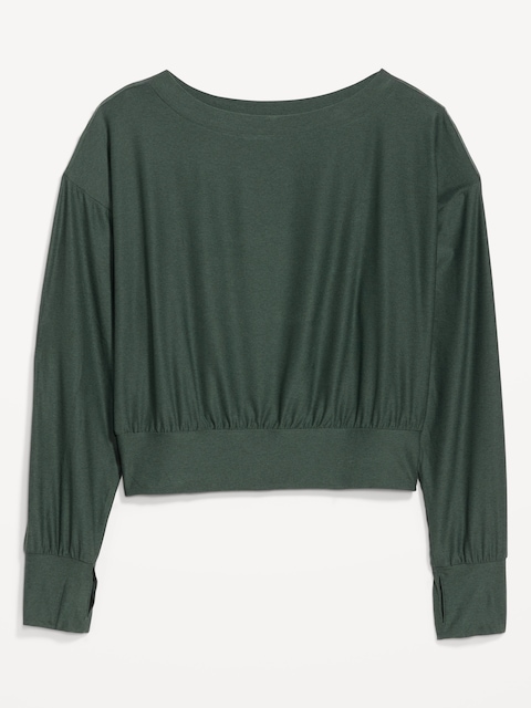 CloudMotion Boat-Neck Top