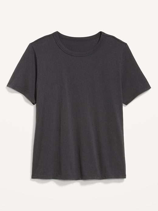 L'image numéro 4 présente T-shirt passe-partout ras du cou