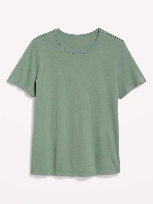 L'image numéro 4 présente T-shirt passe-partout ras du cou