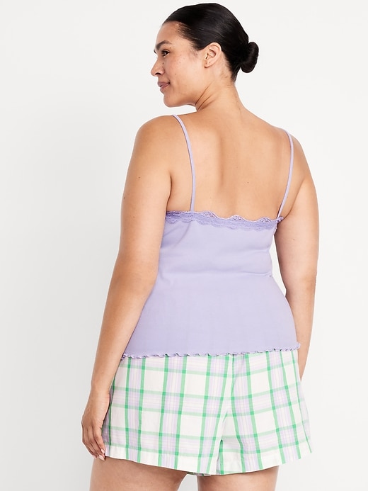 Image number 7 showing, Lace-Trim Cami Tank Top