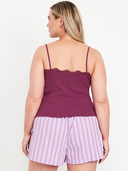 Image number 7 showing, Lace-Trim Cami Tank Top