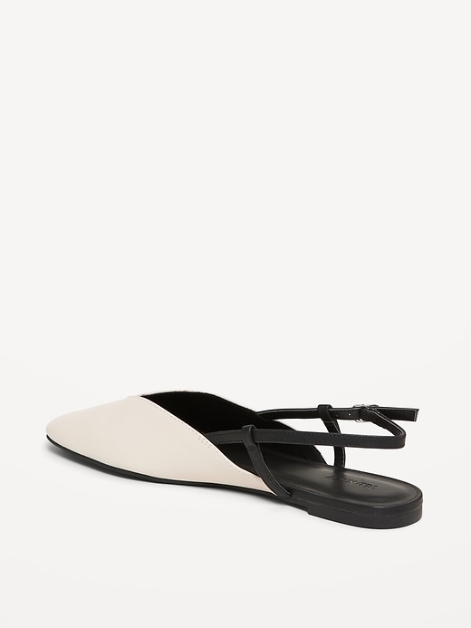Image number 5 showing, Almond-Toe Slingback Flats for Women