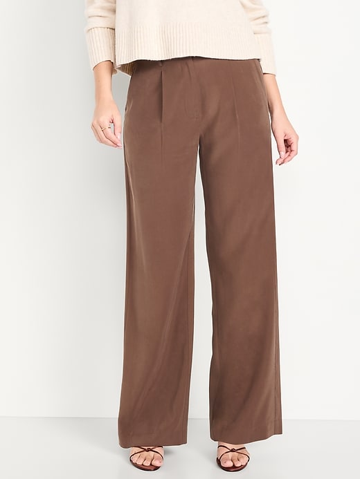 Image number 2 showing, High-Waisted Taylor Trouser Wide-Leg Pants
