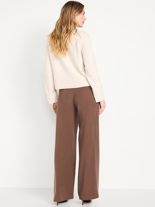 Image number 3 showing, High-Waisted Taylor Trouser Wide-Leg Pants