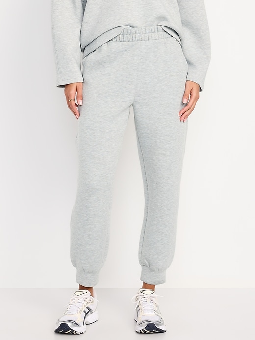 Image number 1 showing, High-Waisted Bounce Fleece Jogger Sweatpants