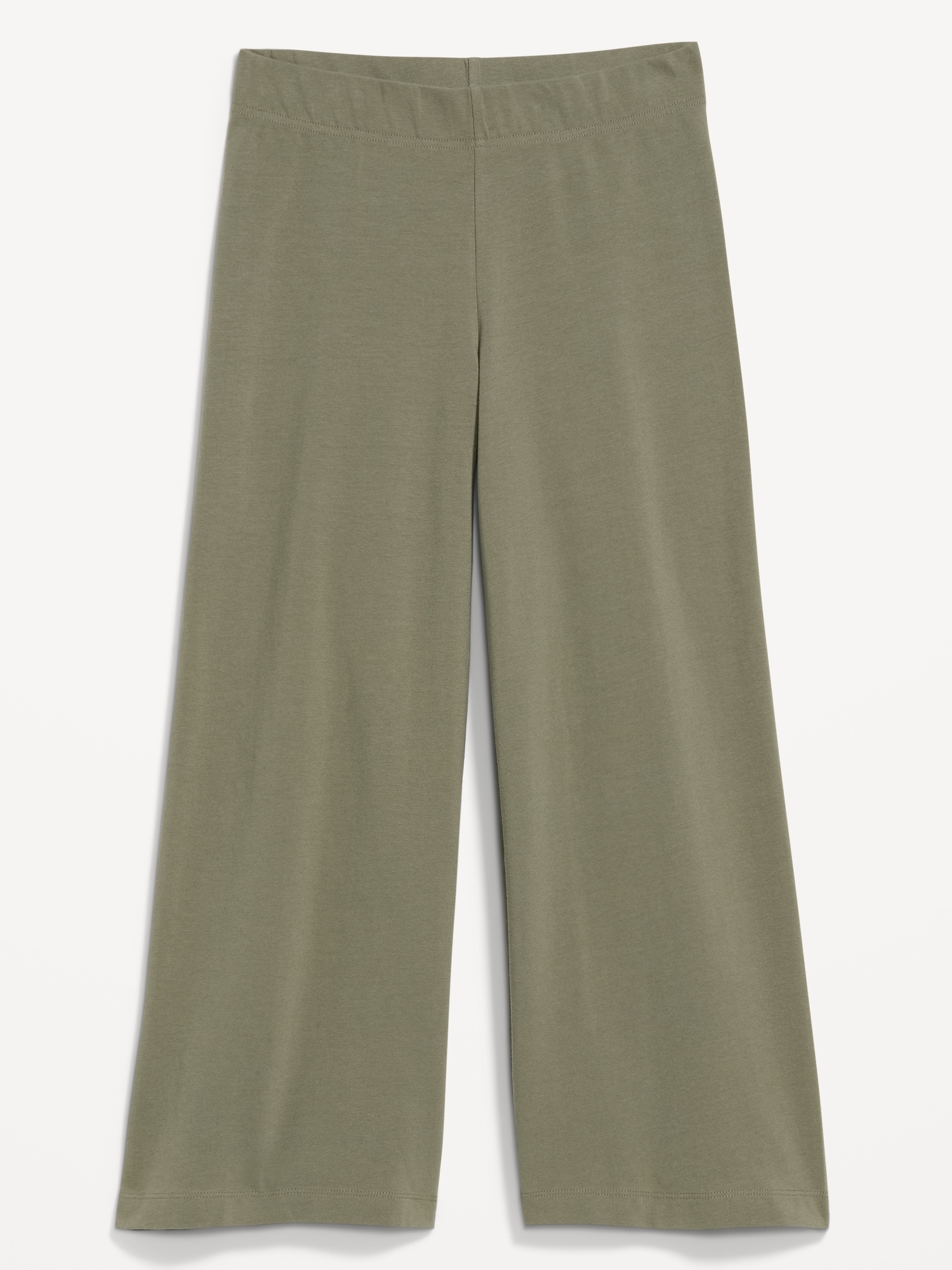 L'image numéro 4 présente Legging à jambe large à taille haute, longueur 3/4