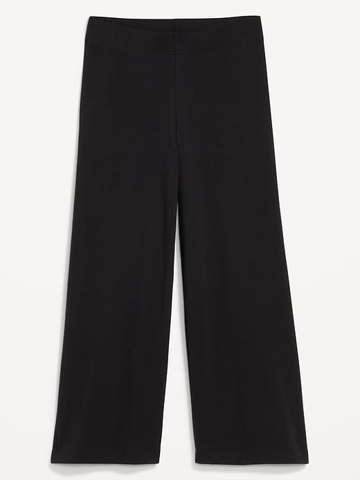 Image number 4 showing, High-Waisted Fashion Wide-Leg Cropped Leggings
