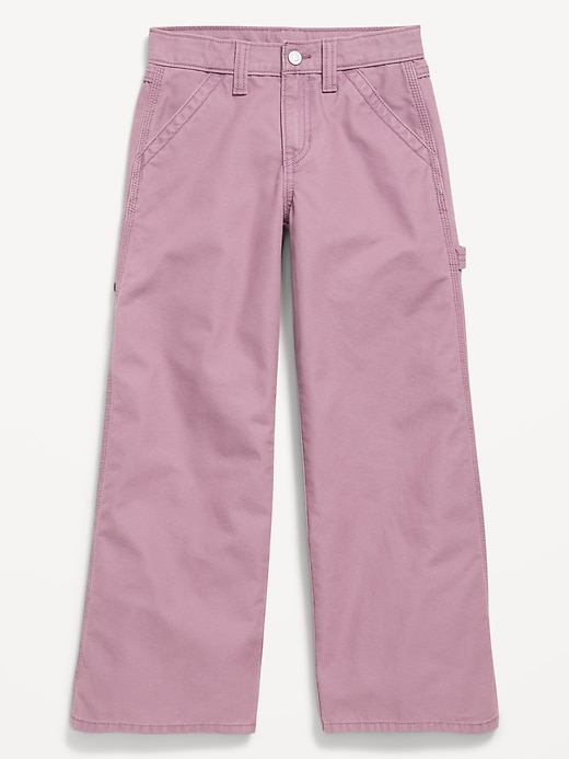 Image number 1 showing, Super Baggy Wide-Leg Carpenter Pants for Girls