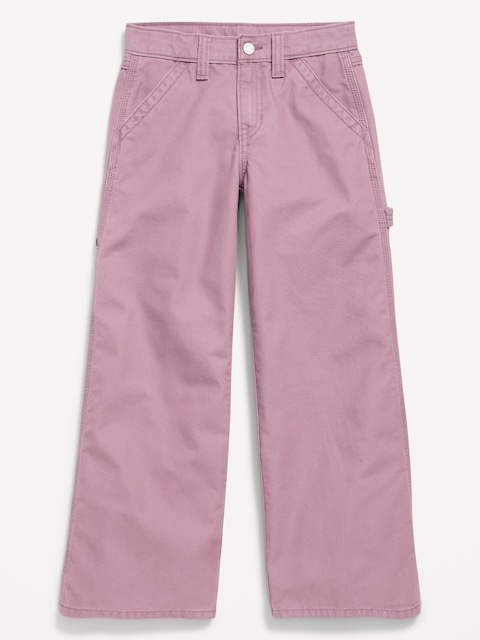 Super Baggy Wide-Leg Carpenter Pants for Girls
