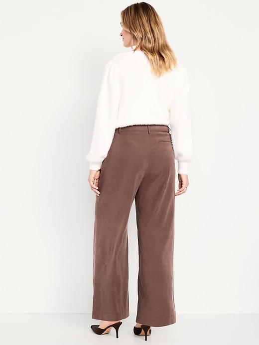 Image number 6 showing, High-Waisted Taylor Trouser Wide-Leg Pants