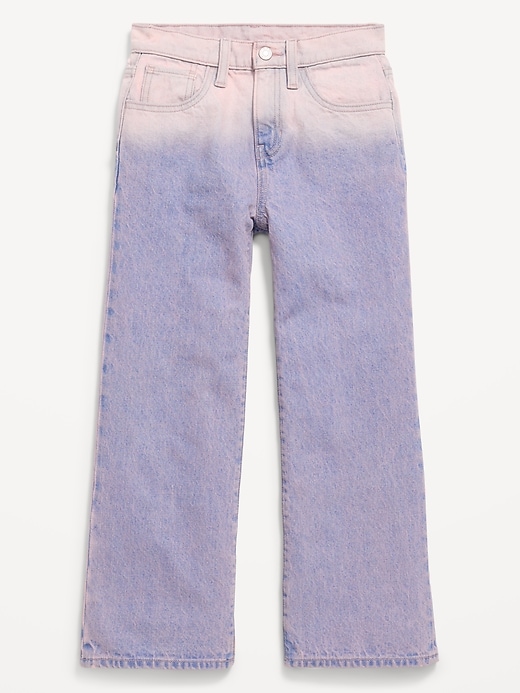Image number 4 showing, High-Waisted Ombré Baggy Wide-Leg Jeans for Girls