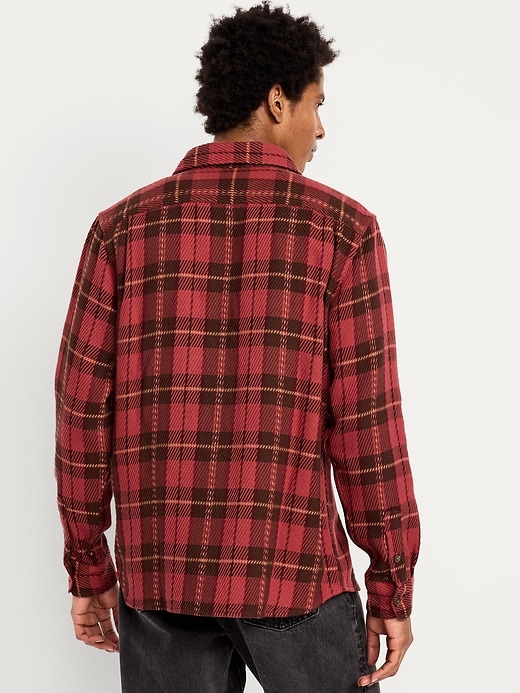 Image number 2 showing, Loose Fit Textured Plaid Pocket Shirt