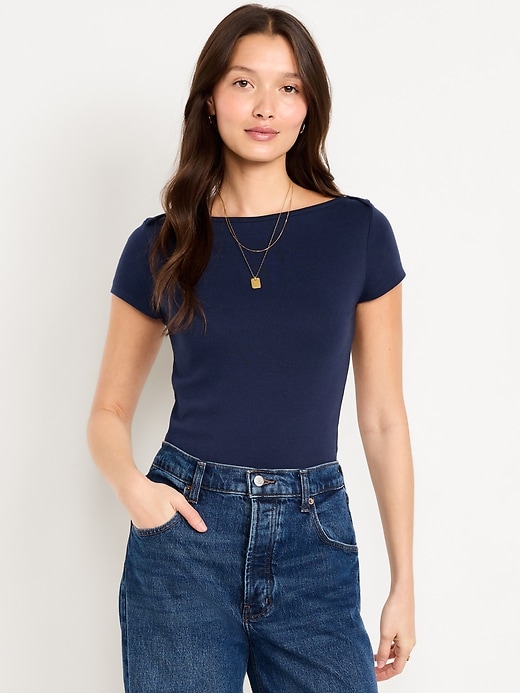 Image number 1 showing, Snug Boatneck T-Shirt