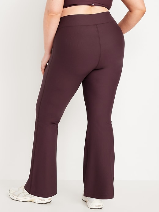 Image number 8 showing, Extra High-Waisted PowerSoft Rib Flare Leggings
