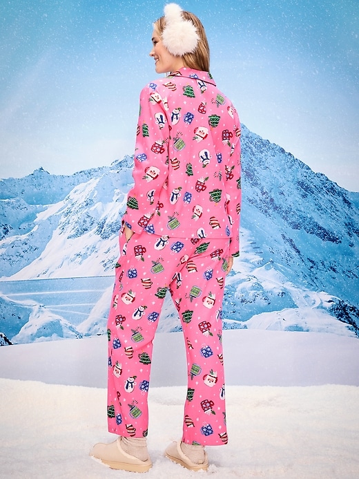 Image number 6 showing, Printed Flannel Pajama Pant Set for Women