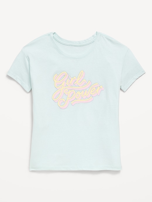 Image number 1 showing, Short-Sleeve Graphic T-Shirt for Girls