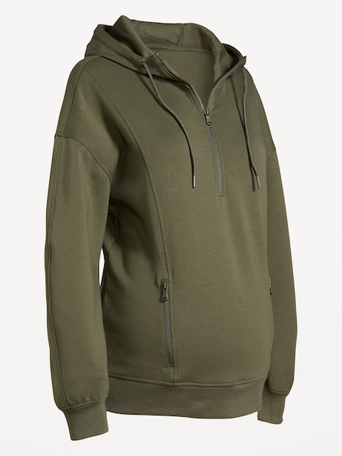 Maternity Dynamic Fleece Half-Zip Hoodie