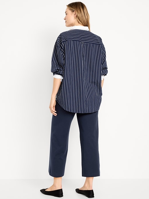 Image number 6 showing, High-Waisted Fashion Wide-Leg Cropped Leggings