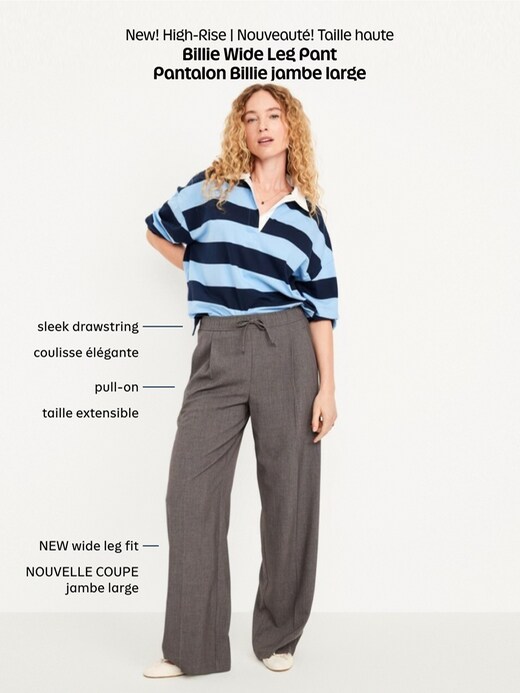 Image number 6 showing, High-Waisted Billie Wide-Leg Trouser