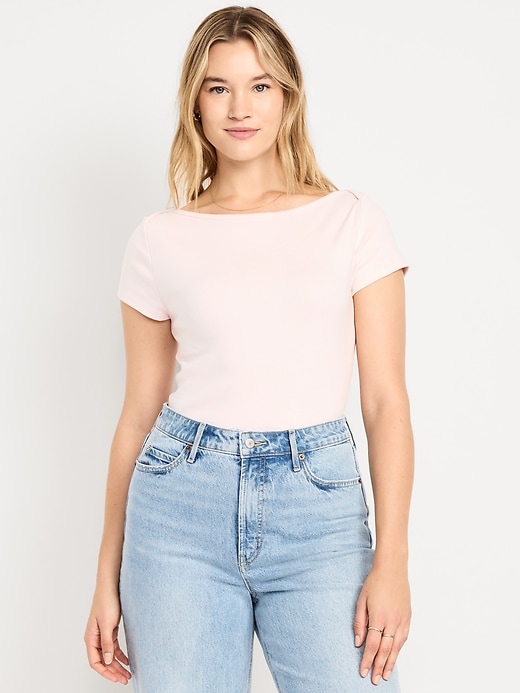 Image number 5 showing, Snug Boatneck T-Shirt