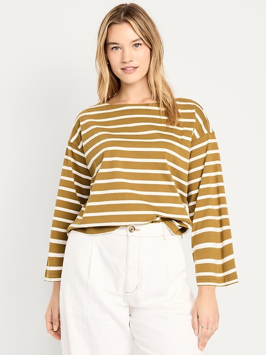 Image number 4 showing, Long-Sleeve Mariner Loose T-Shirt