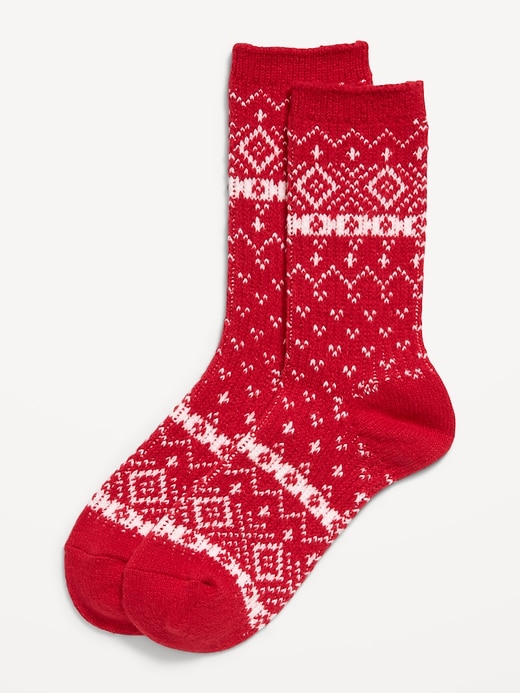 L'image numéro 1 présente Chaussettes à motif jacquard pour femme
